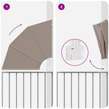 Schermo di Privacy per Balcone Talpa 115 x 115 cm Tessuto