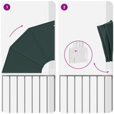 Schermo di Privacy per Balcone Verde scuro 115 x 115 cm Tessuto