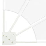 Schermo di Privacy per Balcone Bianco 115 x 115 cm Tessuto