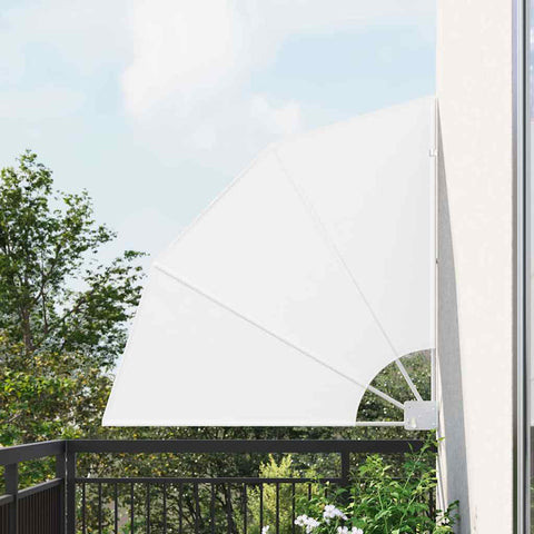 Schermo di Privacy per Balcone Bianco 115 x 115 cm Tessuto