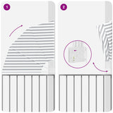 Schermo di Privacy per Balcone Antracite e bianco 115 x 115 cm