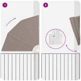 Schermo di Privacy per Balcone Talpa 160 x 160 cm Tessuto