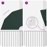 Schermo di Privacy per Balcone Verde scuro 160 x 160 cm Tessuto