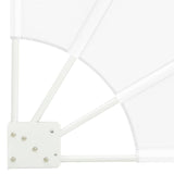 Schermo di Privacy per Balcone Bianco 160 x 160 cm Tessuto