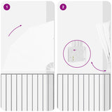 Schermo di Privacy per Balcone Bianco 160 x 160 cm Tessuto