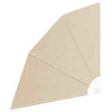 Schermo di Privacy per Balcone 140 x 140 cm Poliestere Beige