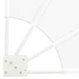 Schermo di Privacy per Balcone 140 x 140 cm Poliestere Bianco