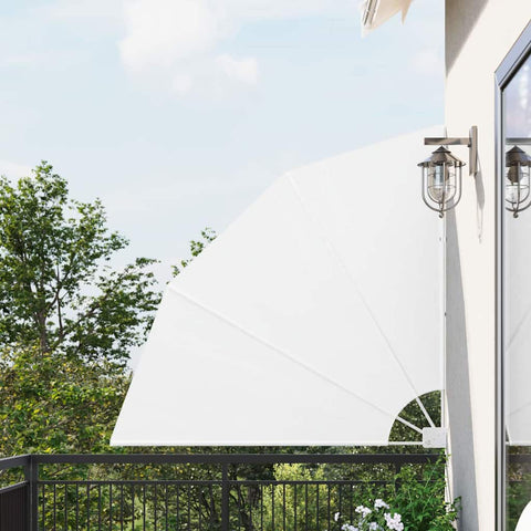 Schermo di Privacy per Balcone Bianco 140 x 140 cm Tessuto