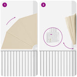 Schermo di Privacy per Balcone Beige 210 x 210 cm Tessuto