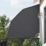 Schermo di Privacy per Balcone Nero 210 x 210 cm Tessuto