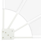 Schermo di Privacy per Balcone 210 x 210 cm Poliestere Bianco