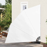 Schermo di Privacy per Balcone 210 x 210 cm Poliestere Bianco