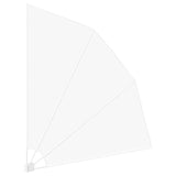 Schermo di Privacy per Balcone Bianco 210 x 210 cm Tessuto