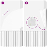 Schermo di Privacy per Balcone Bianco 210 x 210 cm Tessuto