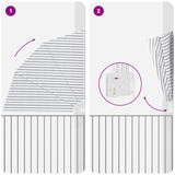 Schermo di Privacy per Balcone Antracite e bianco 210 x 210 cm