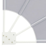 Schermo di Privacy per Balcone 115 x 115 cm Poliestere Grigio