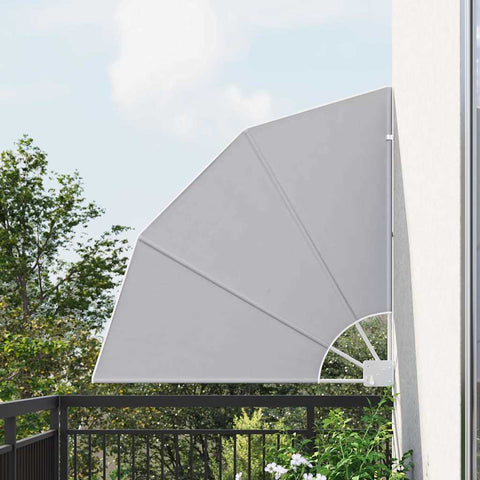 Schermo di Privacy per Balcone Grigio 115 x 115 cm Tessuto