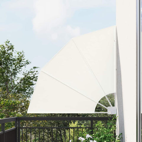 Schermo di Privacy per Balcone Crema 115 x 115 cm Tessuto