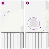 Schermo di Privacy per Balcone Crema 115 x 115 cm Tessuto