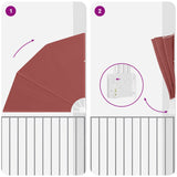 Schermo di Privacy per Balcone Terracotta 160 x 160 cm Tessuto