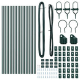 Palo per recinzione interrato 13 pcs Verde
