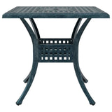 Set di Tavolo da Giardino 5 pcs Verde Alluminio pressofuso