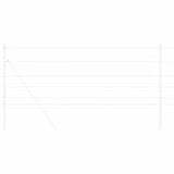 Recinzione da campo Grigio 0.8 x 10 m Acciaio