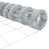 Recinzione da campo Argento 25 x 1,4 m Acciaio zincato