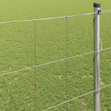 Recinzione da campo Argento 25 x 1,4 m Acciaio zincato