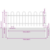 Recinzione per Giardino BOXTEL Bianco