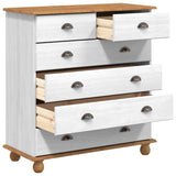 Cassettiera ASKIM Bianco 91 x 40 x 95,5 cm Pino massello