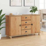 Credenza ASKIM 133,5 x 40 x 79 cm Legno di pino massello