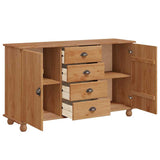 Credenza ASKIM 133,5 x 40 x 79 cm Legno di pino massello