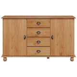 Credenza ASKIM 133,5 x 40 x 79 cm Legno di pino massello