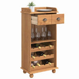 Mobile per vino ASKIM Cera di Miele 57 x 37 x 114 cm