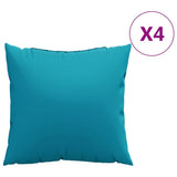 Cuscini per divano 4 pz blu 60x60 cm in Tessuto