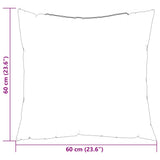 Cuscini per divano 4 pz blu 60x60 cm in Tessuto