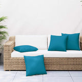 Cuscini per divano 4 pz blu 60x60 cm in Tessuto