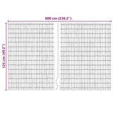 Recinzione in corteccia Marrone 600 x 125 cm Corteccia