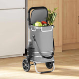 Carrello della spesa Grigio 36,5 x 46,5 x 100,5 cm