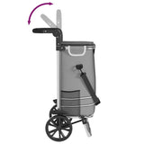 Carrello della spesa Grigio 36,5 x 46,5 x 100,5 cm