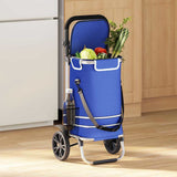 Carrello della spesa Blu 36,5 x 46,5 x 100,5 cm Tessuto Oxford