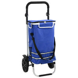 Carrello della spesa Blu 36,5 x 46,5 x 100,5 cm Tessuto Oxford