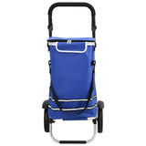 Carrello della spesa Blu 36,5 x 46,5 x 100,5 cm Tessuto Oxford