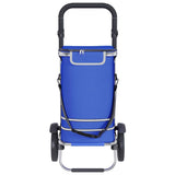 Carrello della spesa Blu 36,5 x 46,5 x 100,5 cm Tessuto Oxford
