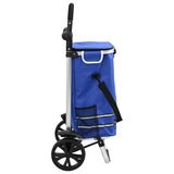 Carrello della spesa Blu 36,5 x 46,5 x 100,5 cm Tessuto Oxford