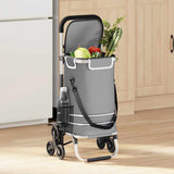 Carrello della spesa Grigio 47 x 39 x 100,5 cm Tessuto Oxford