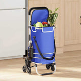 Carrello della spesa Blu 47 x 39 x 100,5 cm Tessuto Oxford