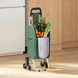 Carrello della spesa Verde 39,5 x 33 x 93 cm Tessuto Oxford