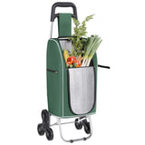 Carrello della spesa Verde 39,5 x 33 x 93 cm Tessuto Oxford
